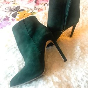 Nine West anklet boot in suede